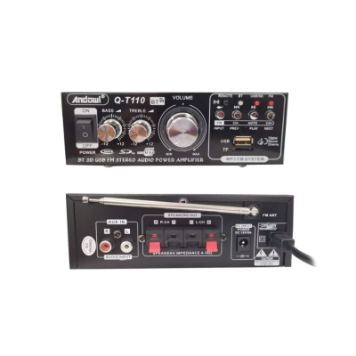 Amplificator Bass Profesional Tip Statie cu Bluetooth Negru Andowl QT110