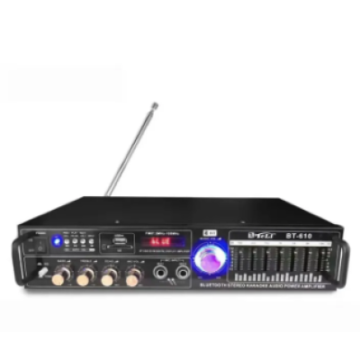 Amplificator de karaoke digital portabil cu Bluetooth egalizator USB Si intrare auxiliara