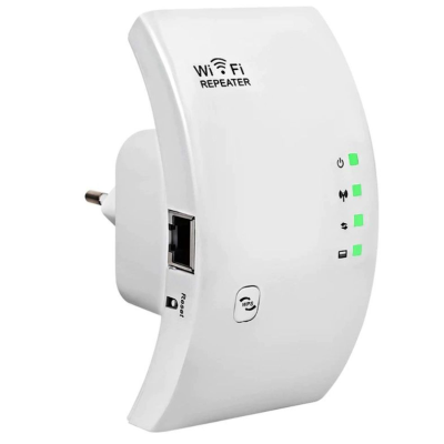 Amplificator wifi Andowl Q 9D functie repeater WiFi 2.4Ghz 100Mbps alb