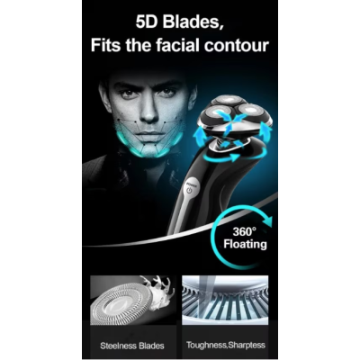 Aparat de barbierit electric 4 in 1 Andowl Q-L8005 rezistent la apa