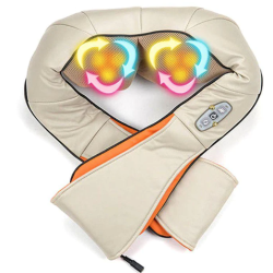 Aparat de masaj bej cu functie de incalzire