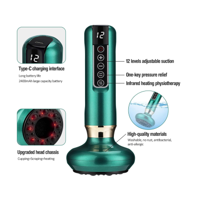 Aparat de masaj Pastsky Incarcare USB 8W Verde