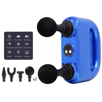 Aparat de masaj pentru relaxare Albastru cu acumulator 2200 mAh Q JM821