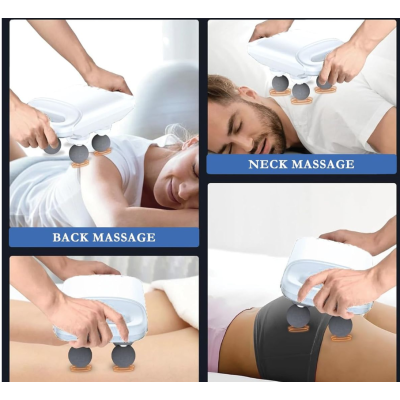 Aparat de masaj S2 cu 4 capete puternice afisaj LCD si manere ergonomice