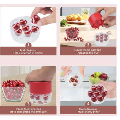 Aparat de scos samburi pentru cirese cu 7 gauri