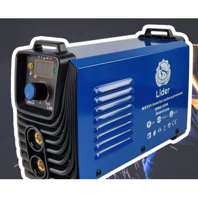 Aparat de sudura MX934 tip invertor LIDER MMA450A de 450Ah cablu electrod 3 metri afisaj electronic protectie supraincalzire