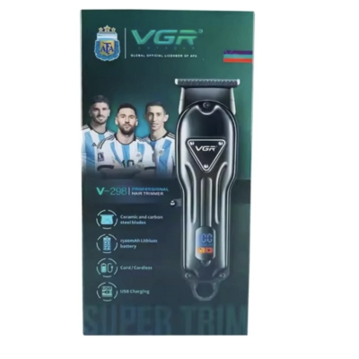 Aparat de tuns fara fir VGR V 298 cu 4 distantiere afisaj LED acumulator 1500mAh