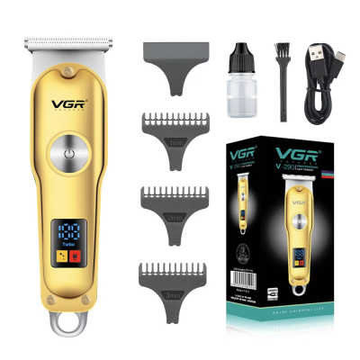 Aparat de tuns pentru contur VGR V290 avand incarcare USB 3 piepteni ajustare lungime