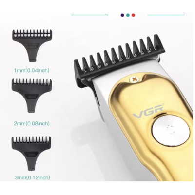 Aparat de tuns pentru contur VGR V290 avand incarcare USB 3 piepteni ajustare lungime