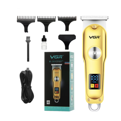 Aparat de tuns pentru contur VGR V290 avand incarcare USB 3 piepteni ajustare lungime