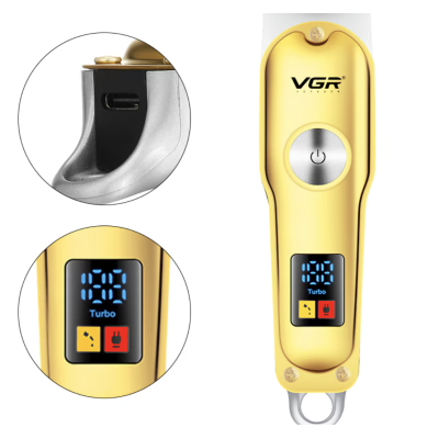 Aparat de tuns pentru contur VGR V290 avand incarcare USB 3 piepteni ajustare lungime