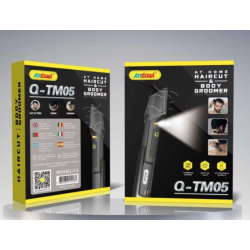 Aparat de tuns si ras 6 piese Andowl Q TM05 culoare negru