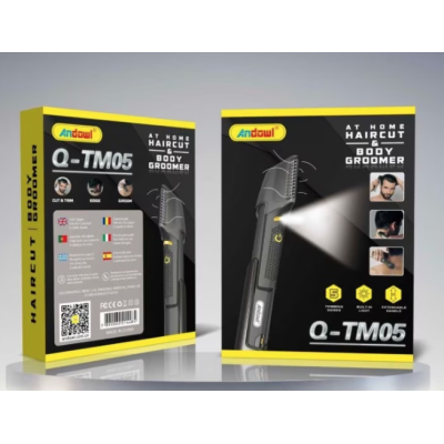 Aparat de tuns si ras 6 piese Andowl Q TM05 culoare negru