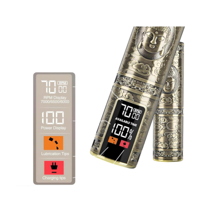 Aparat de tuns VINTAGE T9 cu afisaj si incarcare USB