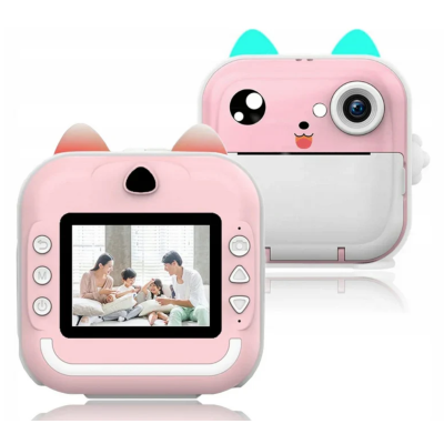 Aparat foto instant copii 10 role 48px FULL HD 5 jocuri player muzical