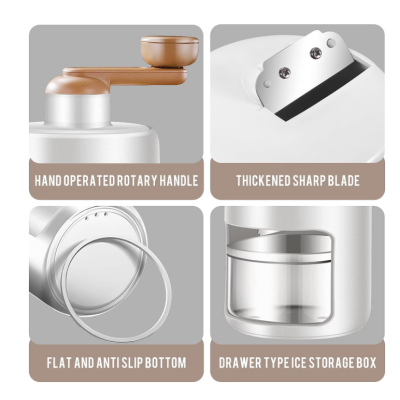 Aparat manual pentru maruntit gheata