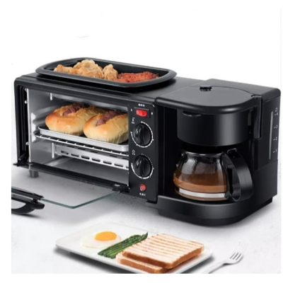Aparat Multifunctional 3 In 1 Mic Dejun Cuptor Gratar Filtru Cafea
