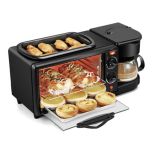 Aparat multifunctional electric 3 in 1 Mic Dejun cuptor grill filtru cafea LEIHMANN