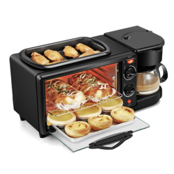 Aparat multifunctional electric 3 in 1 Mic Dejun cuptor grill filtru cafea LEIHMANN