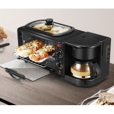 Aparat multifunctional electric 3 in 1 Mic Dejun cuptor grill filtru cafea LEIHMANN