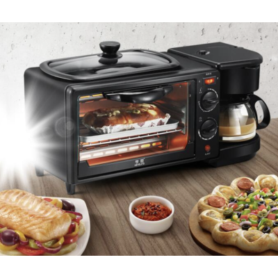 Aparat multifunctional electric 3 in 1 Mic Dejun cuptor grill filtru cafea LEIHMANN