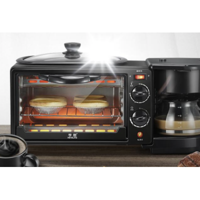 Aparat multifunctional electric 3 in 1 Mic Dejun cuptor grill filtru cafea LEIHMANN