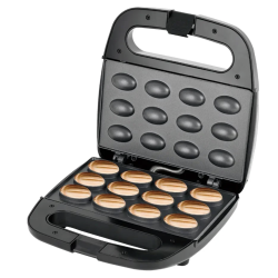 Aparat pentru Copt Forme Coji de Nuci R536G cu 12 forme 750W Placi Neaderente