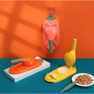 Aparat pentru paste de casa si umpluturi din plastic 2 in 1 GALBEN