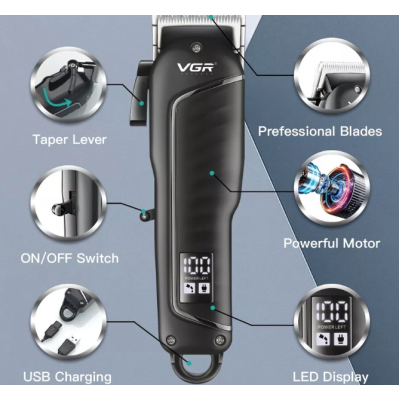 Aparat profesional de tuns VGR V-683 cu incarcare USB MD