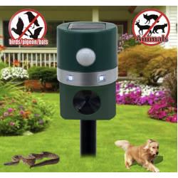 Aparat solar impotriva daunatorilor VERDE cu ultrasunete pentru gradina cu tarus