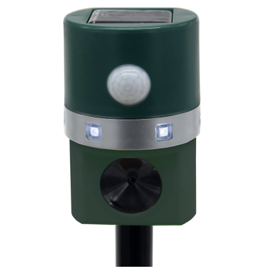 Aparat solar impotriva daunatorilor VERDE cu ultrasunete pentru gradina cu tarus