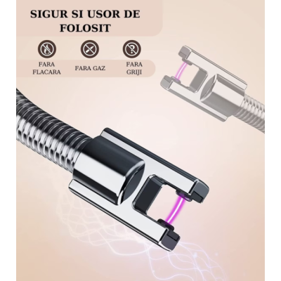 Aprinzator electric cu arc si gat lung flexibil ideal aprindere lumanari aragaz cuptor semineu anti vant