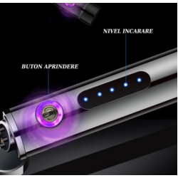 Aprinzator electric RD G032 arc dublu fara flacara rezistent la vant Aprinzator electric RD G032 arc dublu fara flacara rezistent la vant