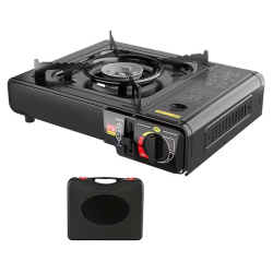 Aragaz camping aprindere automata dubla alimentare butelie spray 