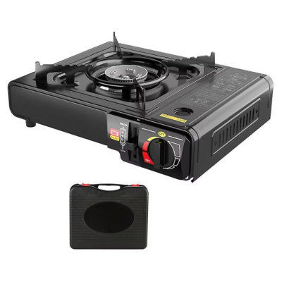 Aragaz camping aprindere automata dubla alimentare butelie spray