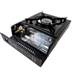 Aragaz camping HappyHome MX777 aprindere automata dubla alimentare butelie spray sau gaz