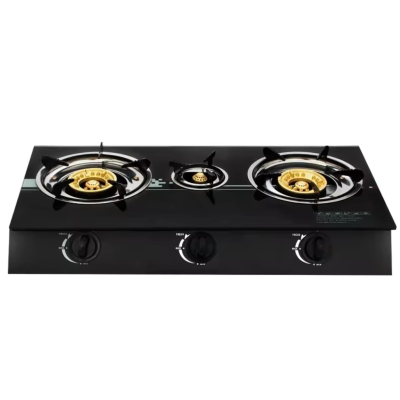 Aragaz plita sticla securizata cu 3 ochiuri quartz Gpl butelie