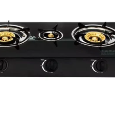 Aragaz plita sticla securizata cu 3 ochiuri quartz Gpl butelie