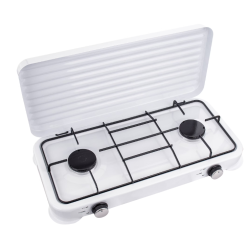 Aragaz portabil cu 2 ochiuri model 2833 alimentare butelie ALB