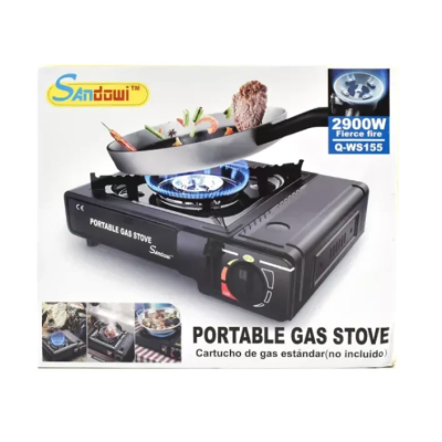 Aragaz portabil pe gaz 2900W Andowl Q WS155 Negru