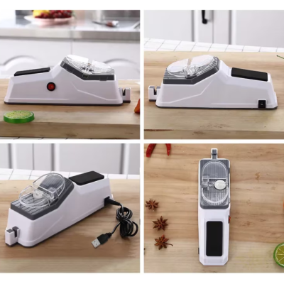 Ascutitor electric de cutite conectare USB 3 fante pentru ascutire plastic si metal