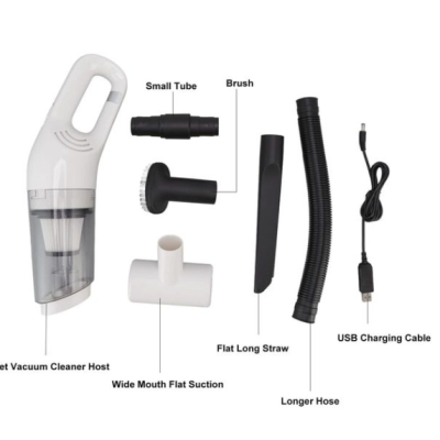 Aspirator ALB de mana JB-168 portabil silentios aspiratie puternica cu Usb 120W Alb