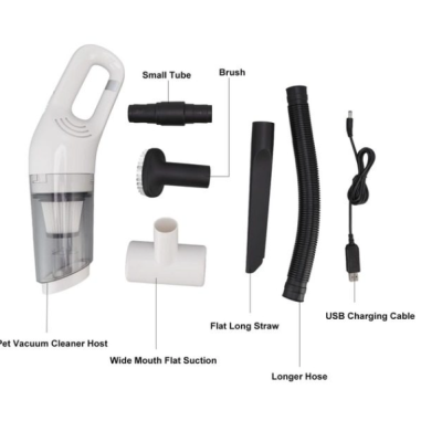 Aspirator ALB de mana JB-168 portabil silentios aspiratie puternica cu Usb 120W Alb