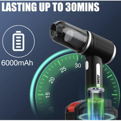 Aspirator auto electric reincarcabil fara fir MDHL MD16 cu acumulator