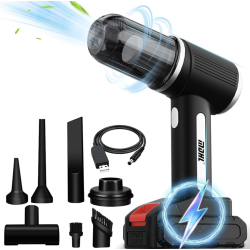 Aspirator auto portabil reincarcabil MDHL MD A3 cu acumulator si multiple capete