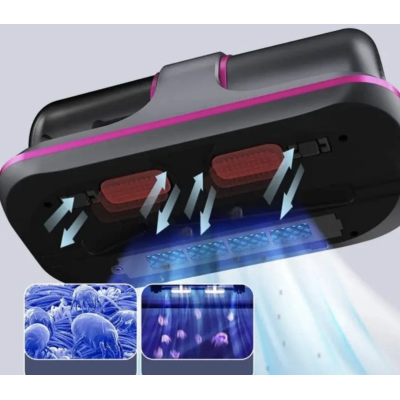 Aspirator fara fir si fara sac 100W antiacarieni 2 in 1 tehnologie UV