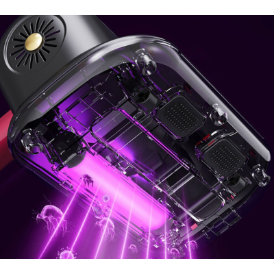 Aspirator portabil acarieni si praf cu acumulator tehnologie UV C