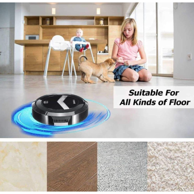 Aspirator robot de curatare Ximei inteligent cu acumulator alb/negru