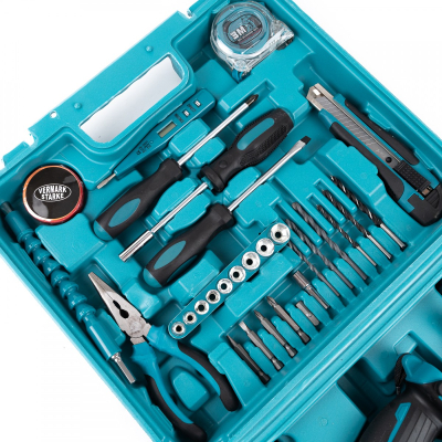 Autofiletanta Percutie (Bormasina) 24V Trusa 30 Accesorii 2 Acumulatori 5A