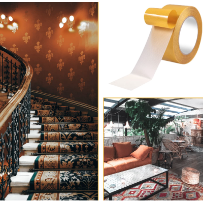 Banda dublu adeziva 50mm x 15 m GALBENA